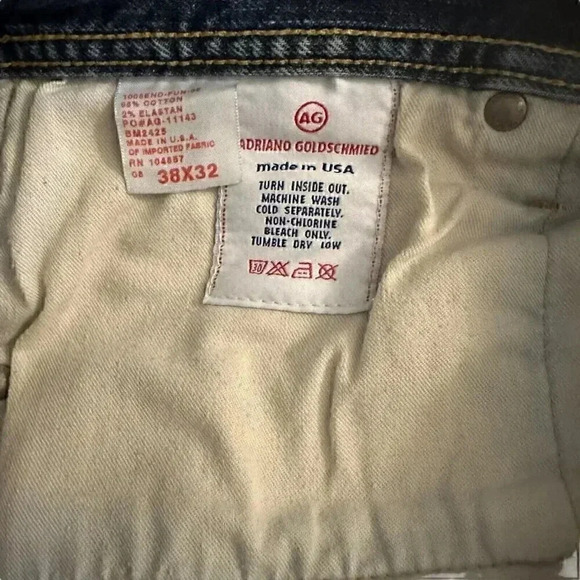 Adriano Goldschmied AG Jeans The Hero Mens Relaxed Fit Size 38x32 USA - Picture 10 of 12